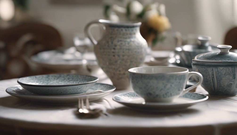 elegance of ceramic tableware