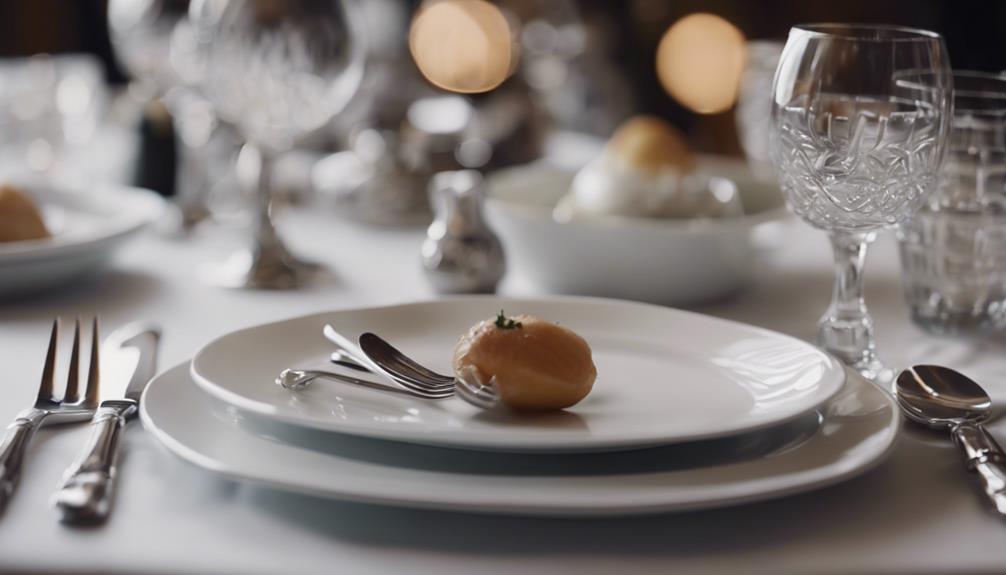 elegant dining with silverware