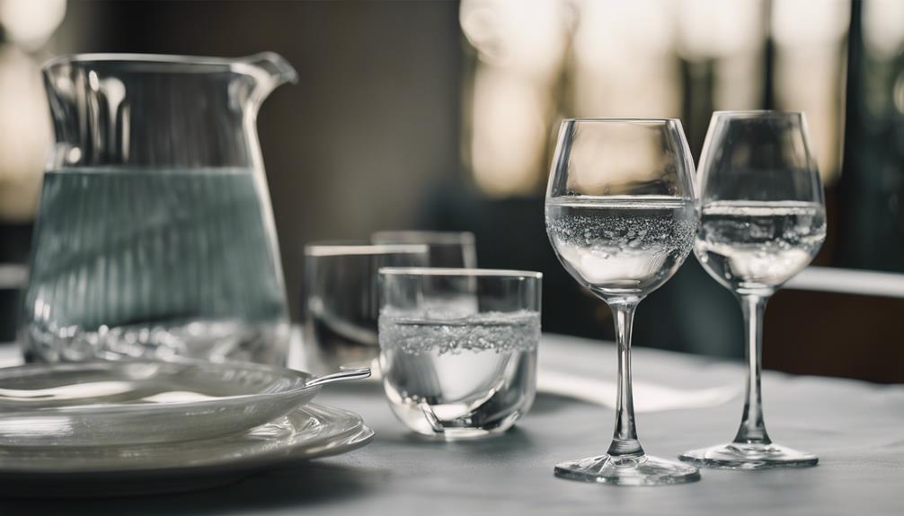 elegant glass dinnerware collection