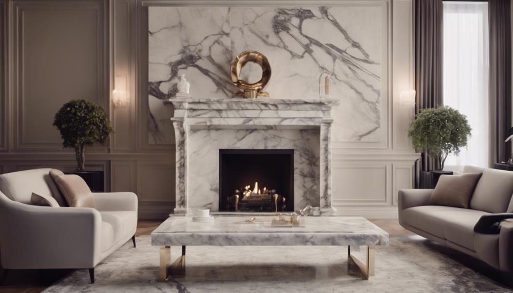 elegant marble decor details