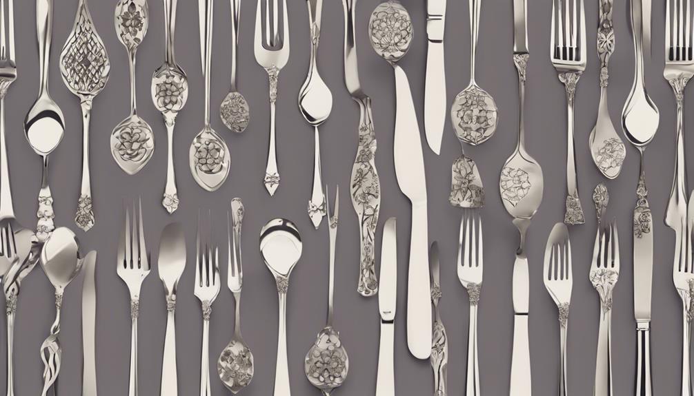 elegant silver utensils crafted