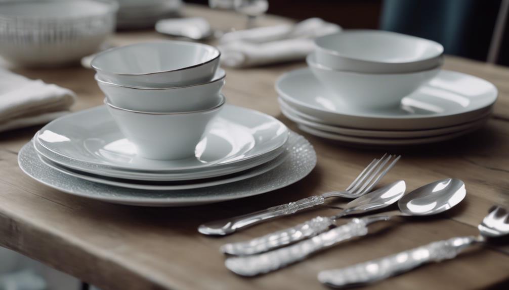 elegant tableware for dining