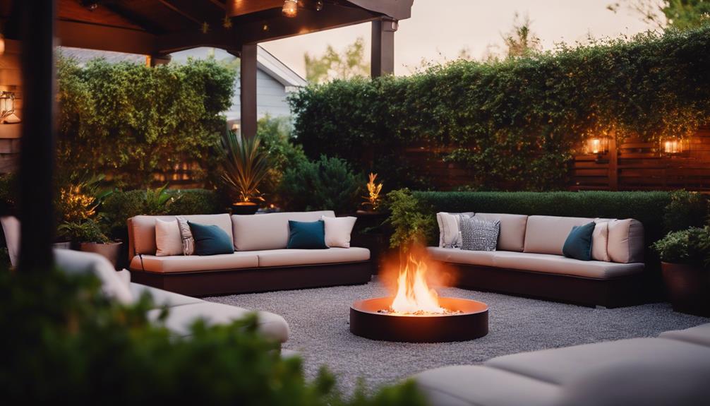 elevate outdoor space with propane fire pits