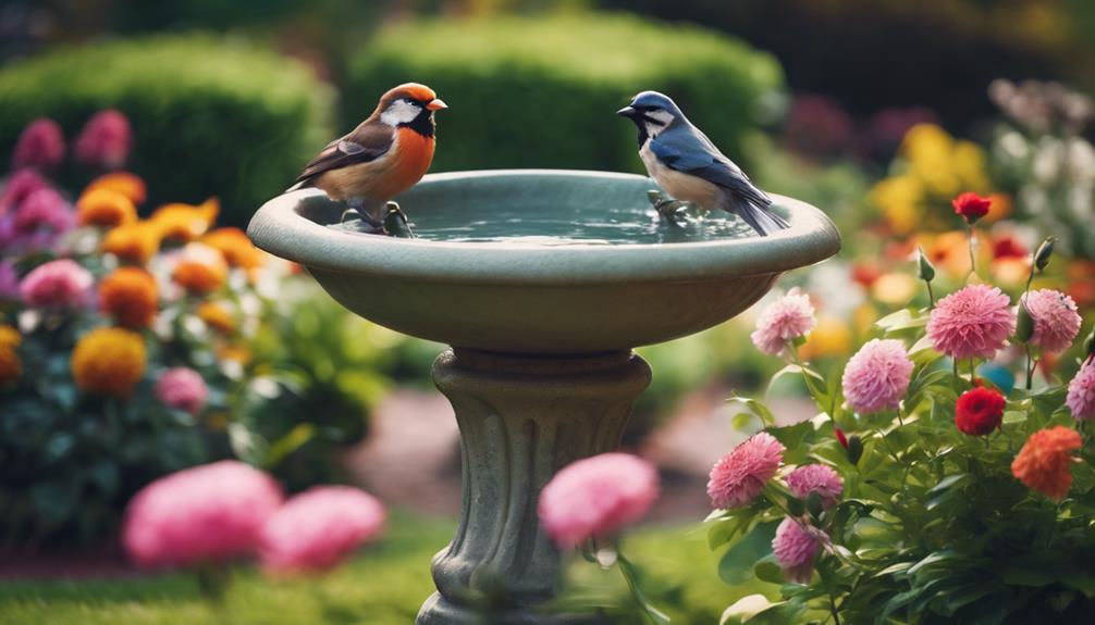 enhance garden oasis bird baths