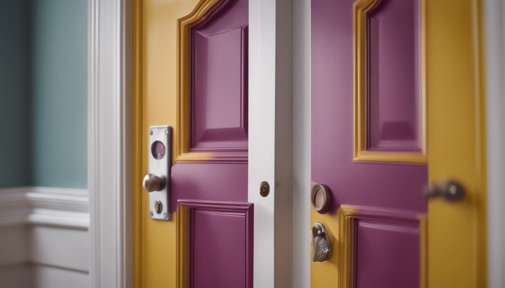 enhancing home d cor with painted interior doors