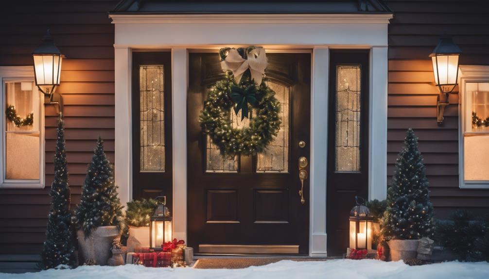 festive front door decorations