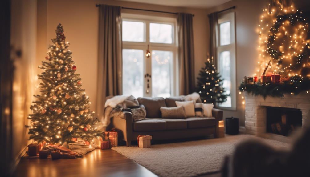 festive indoor string lights