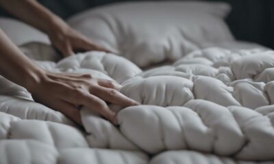 fixing a lumpy comforter easily