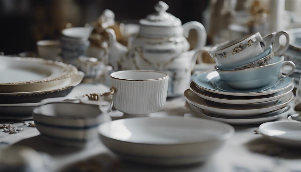 french tableware materials list