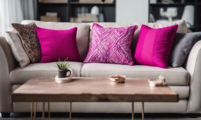 fuchsia throw pillow favorites