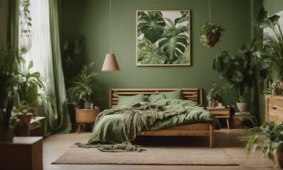 green bedroom design ideas