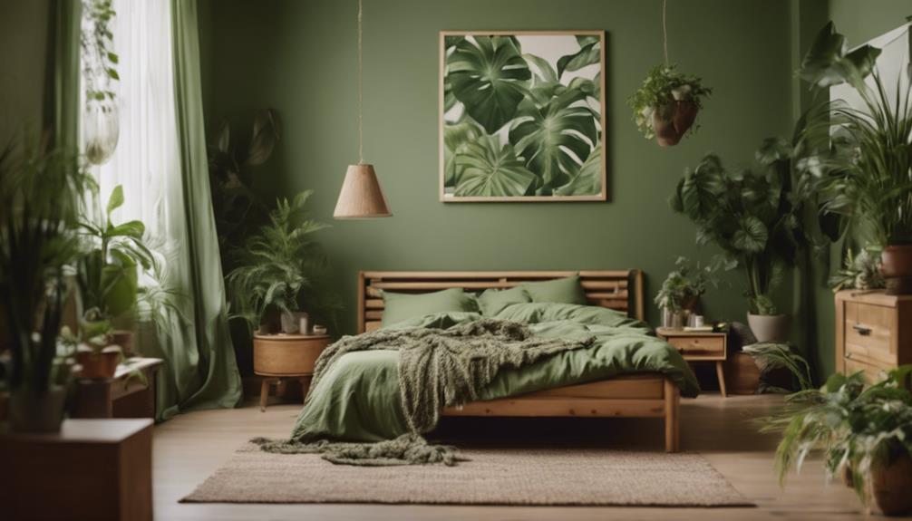 green bedroom design ideas