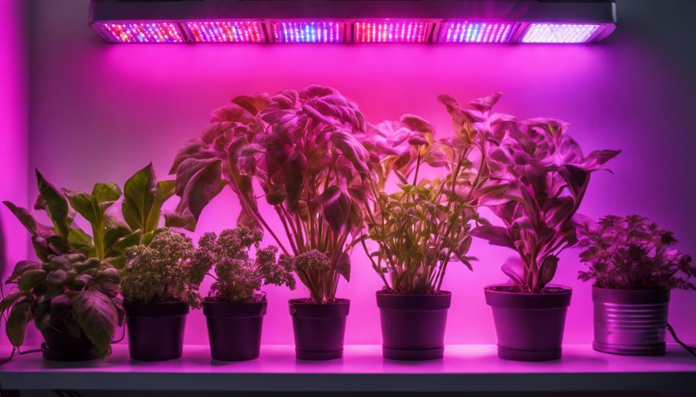 growing plants with leds