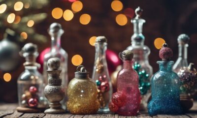 handmade holiday bottle decorations
