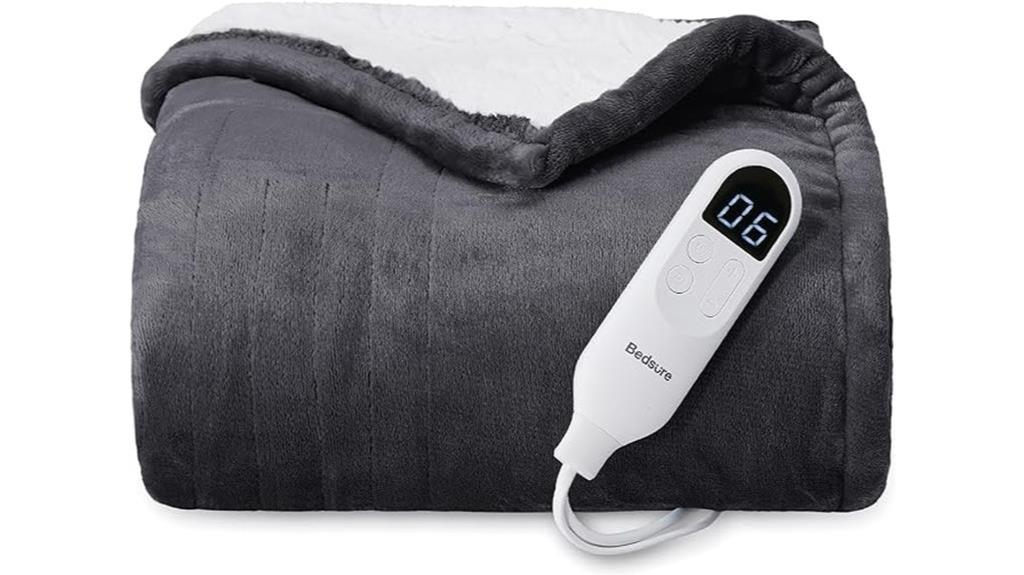 heated electric blanket throw