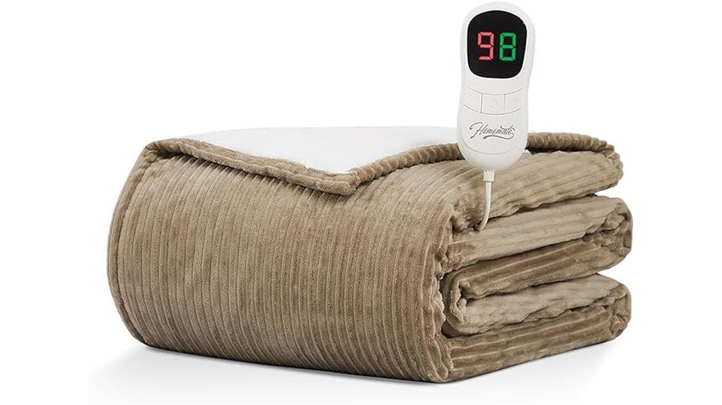 heated electric throw blanket