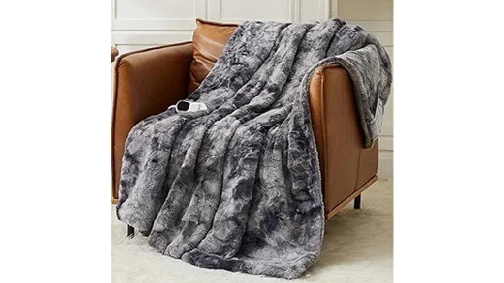 heated electric throw blanket