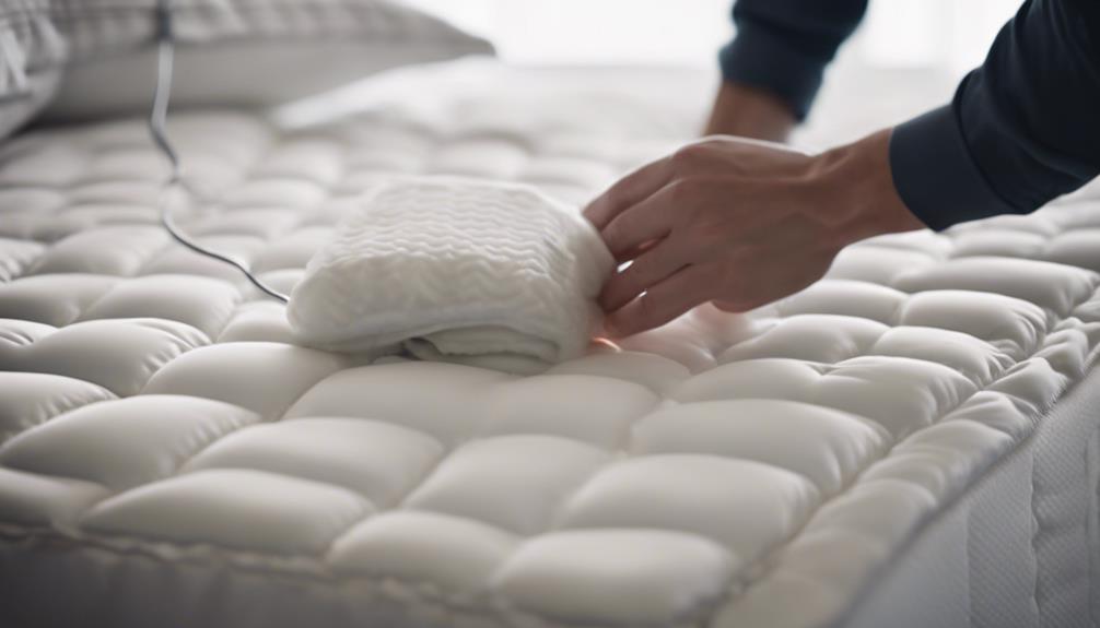 heated mattress pad cleaning