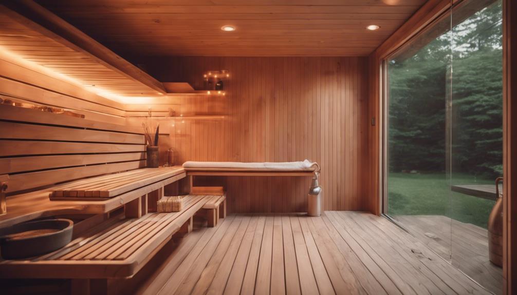 home sauna relaxation oasis