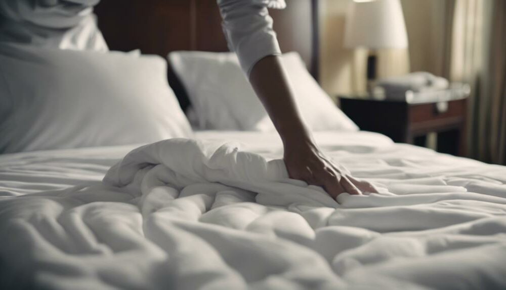 hotel comforter washing practices