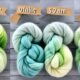 how much yarn does 4 oz of roving make