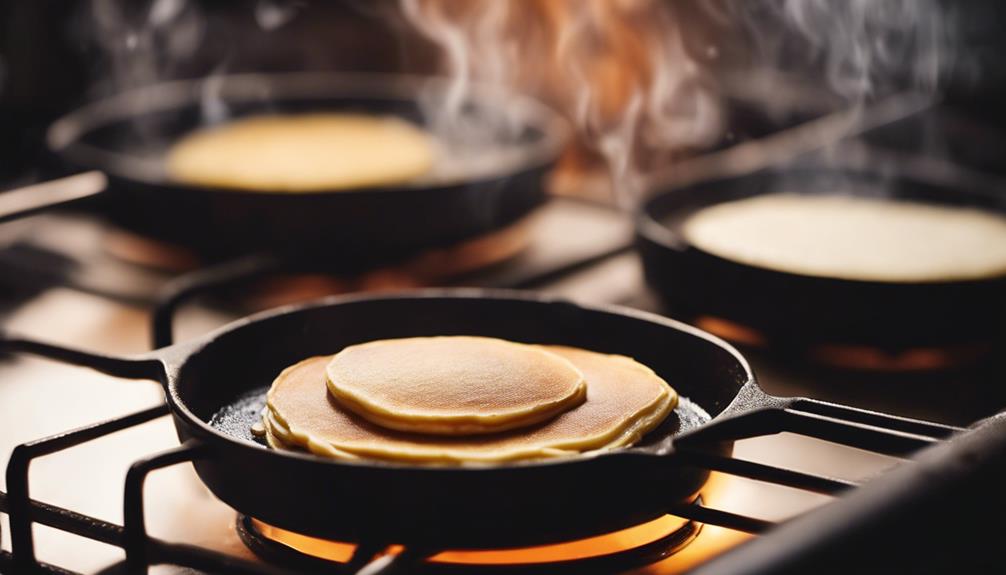 ideal pancake cooking temperatures