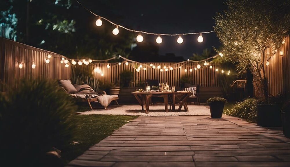 illuminate backyard with solar