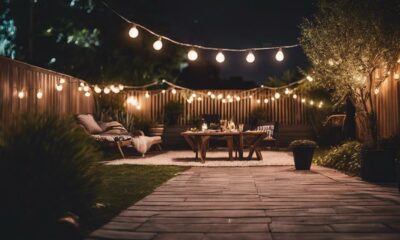illuminate backyard with solar