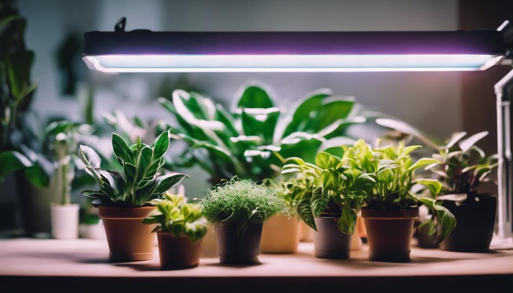 indoor gardening with plant lights