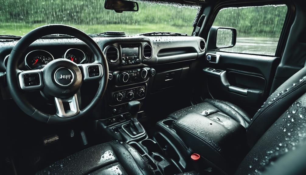 keep jeep interior dry