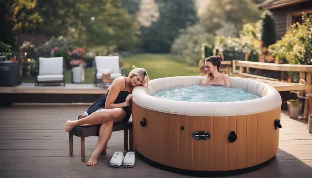 key considerations for inflatable hot tub selection