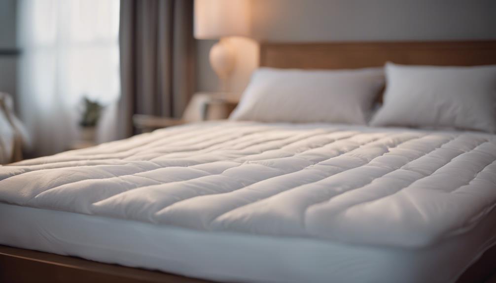 layering bedding on heated mattress