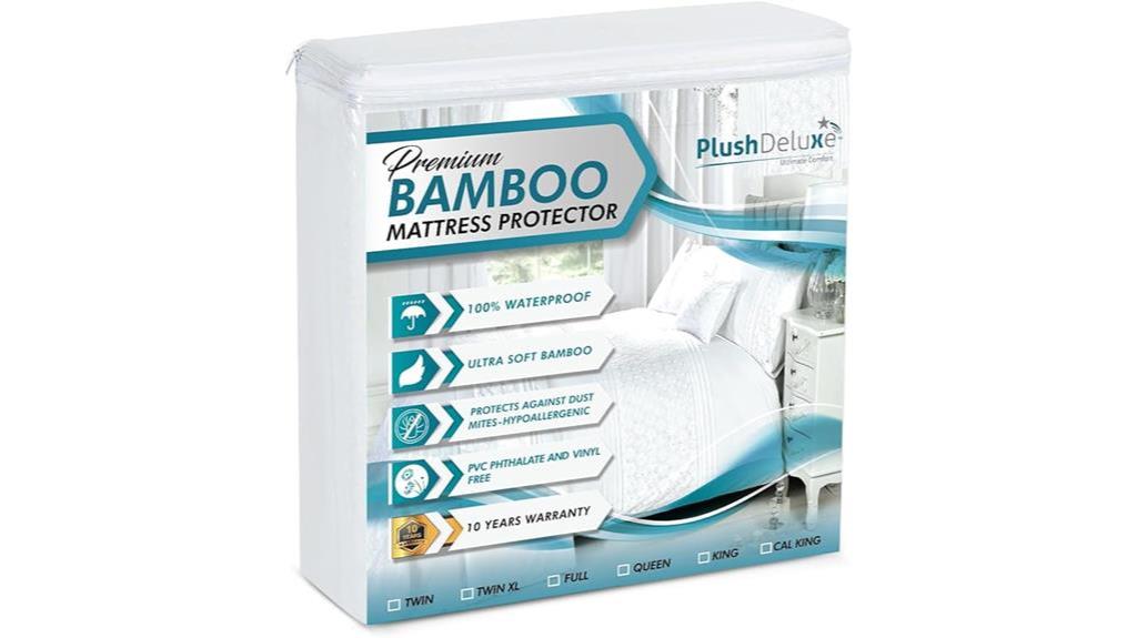 luxurious bamboo mattress protection