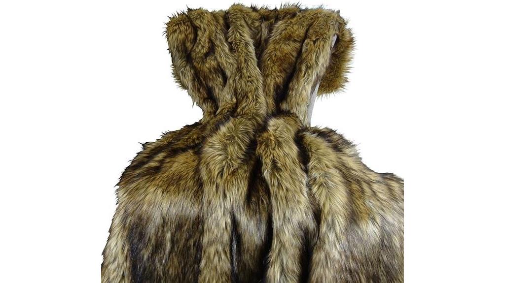 luxurious brown fur blanket
