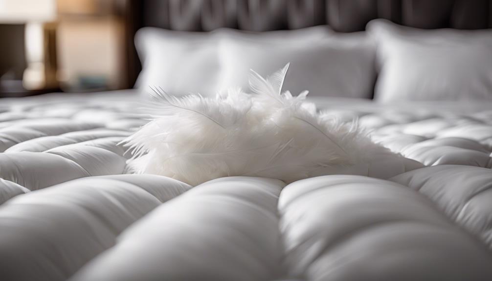 luxurious feather comforter stay