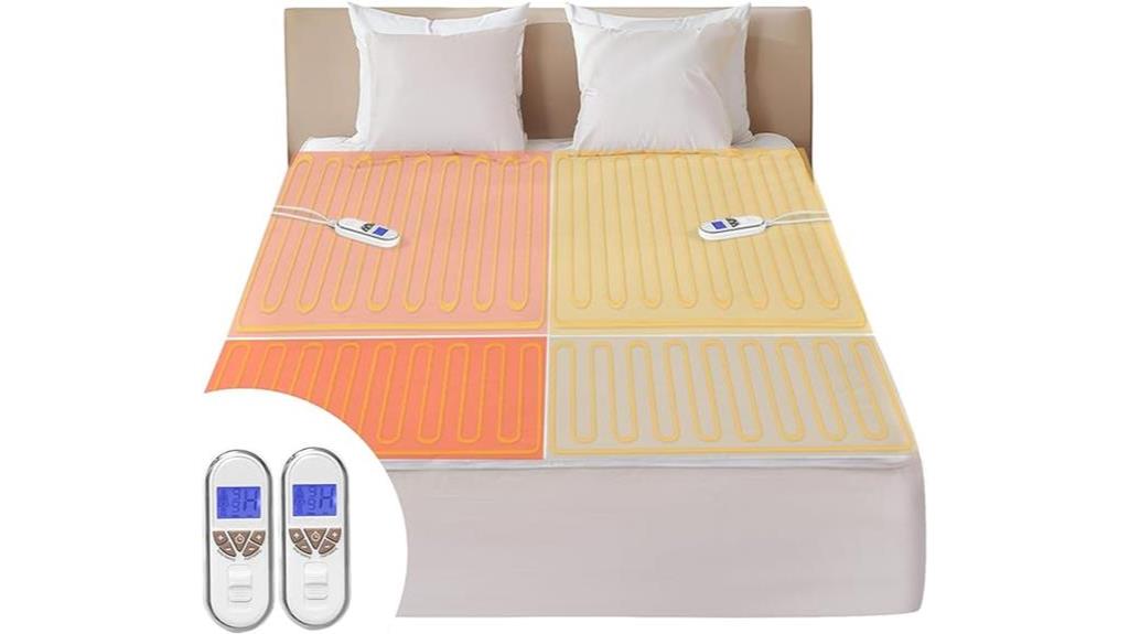 luxurious heated mattress pad