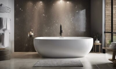 luxurious shower slab panels