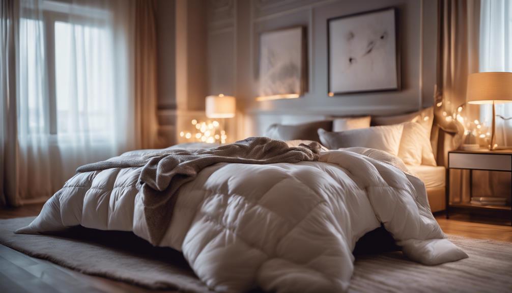 luxurious sleep with comforters