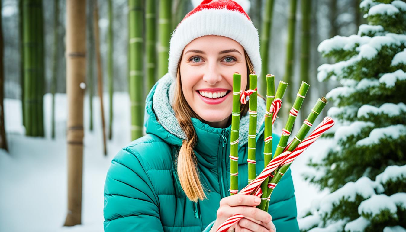 make incredibly easy diy bamboo candy canes sticks