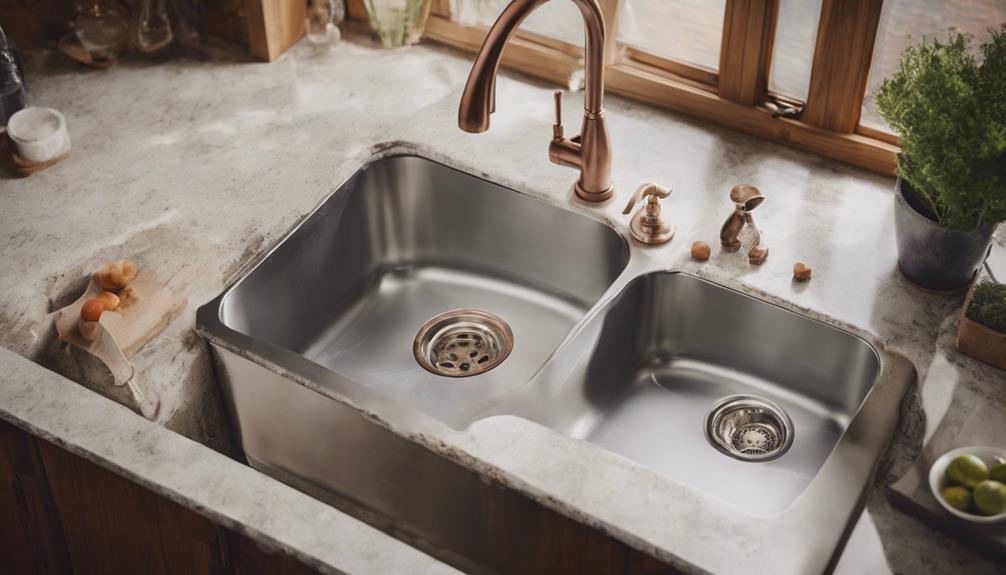 materials for kitchen sinks