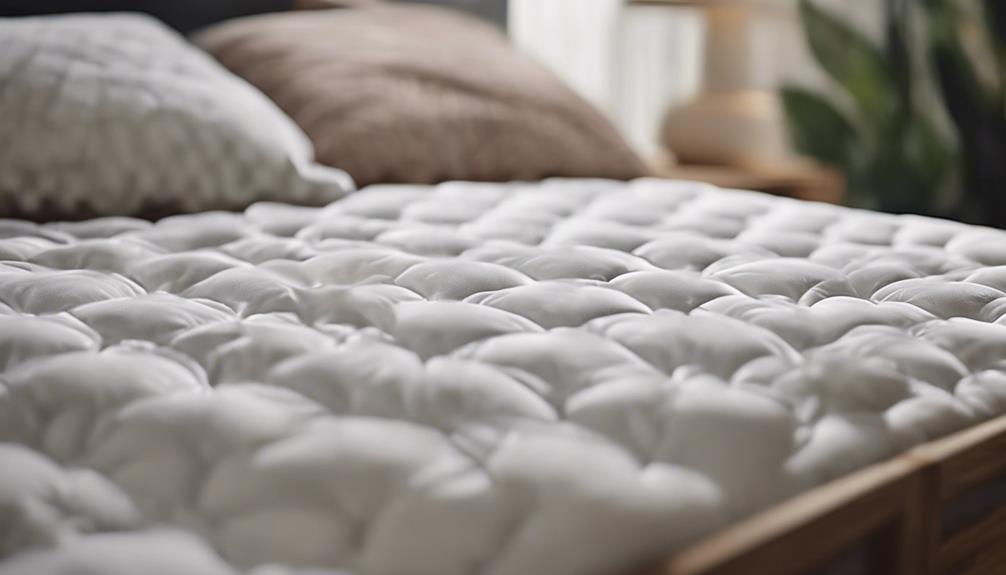 mattress pad material guide