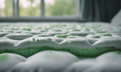 mattress topper turning green