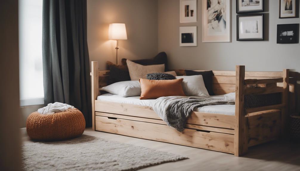 maximizing space with trundle beds