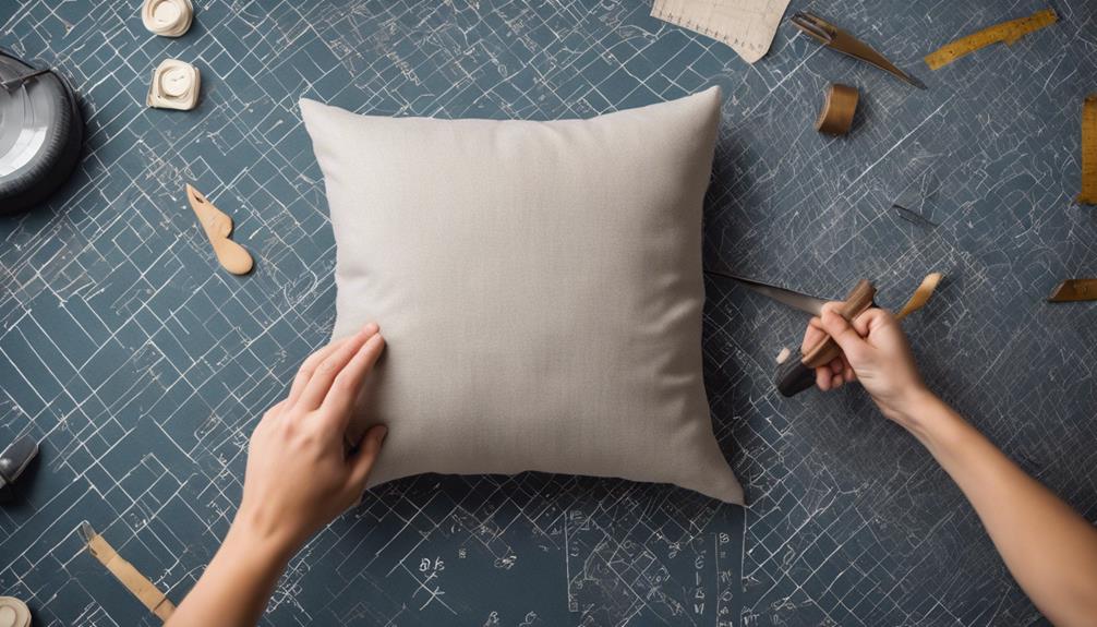 measure for pillow cover