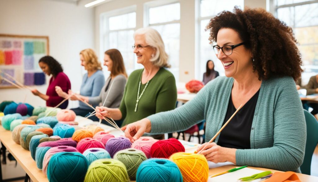 michaels knitting classes