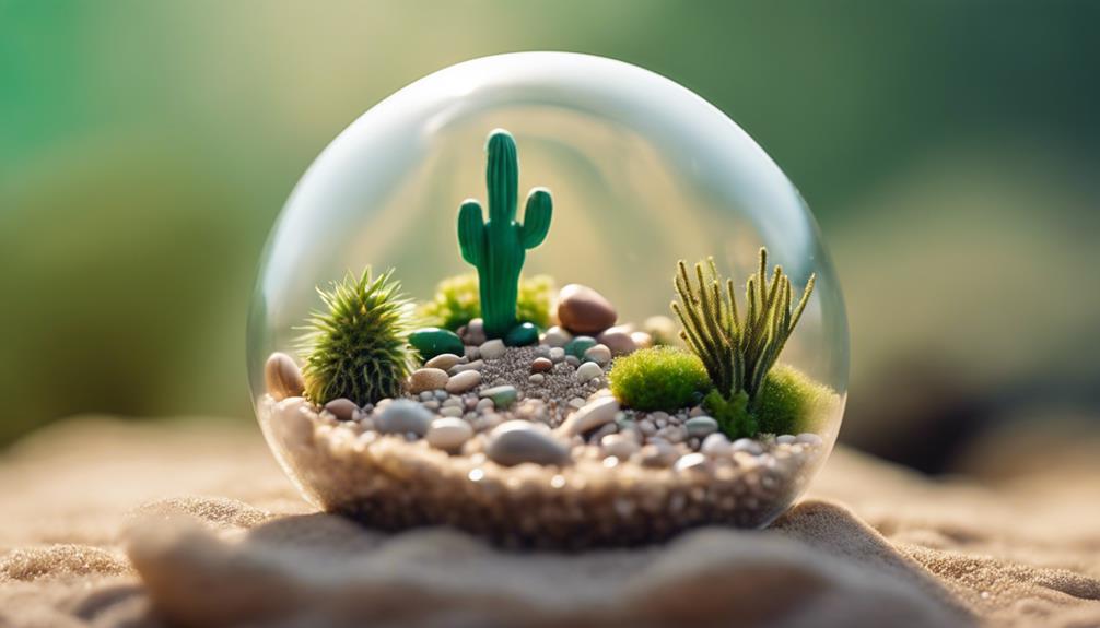 miniature desert terrariums created