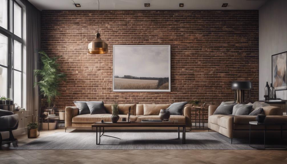 modern faux brick panels