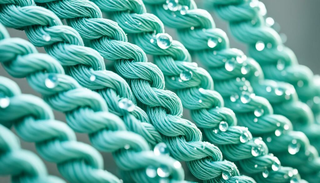 moisture retention in yarn braids