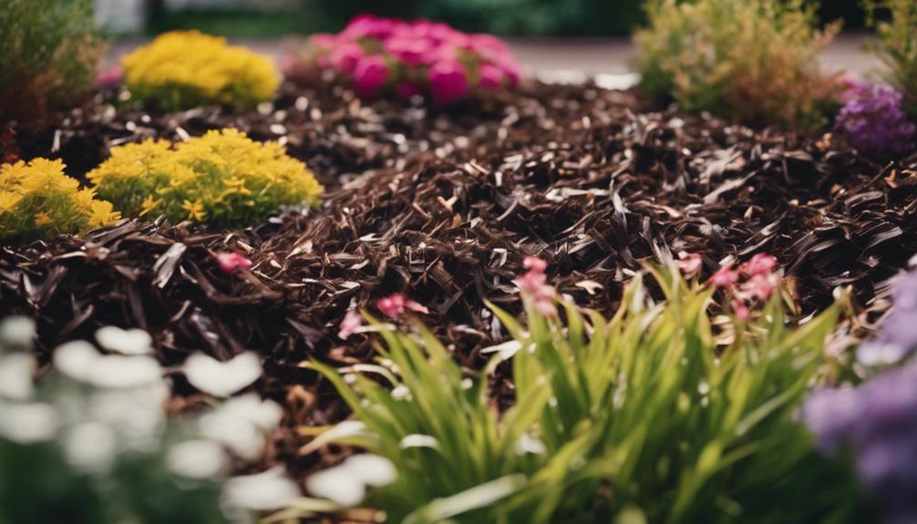 mulch selection for flower beds