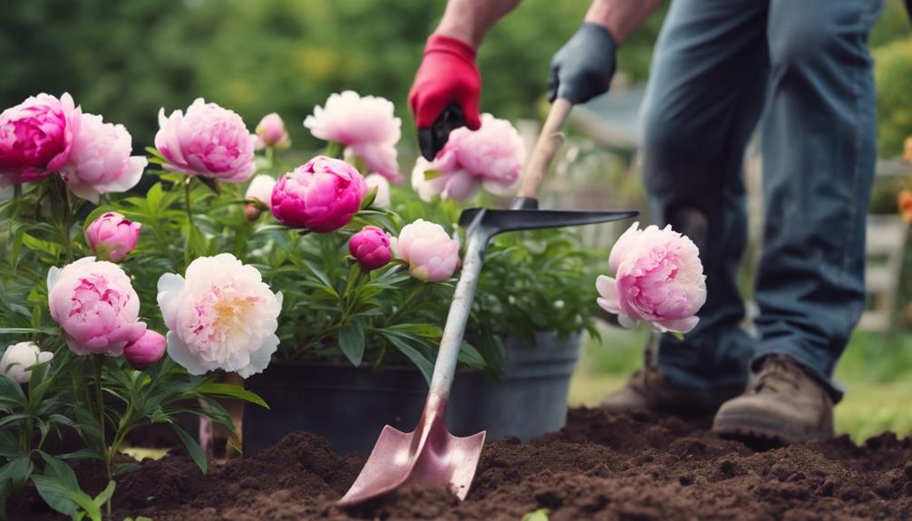 optimal times for peony transplanting